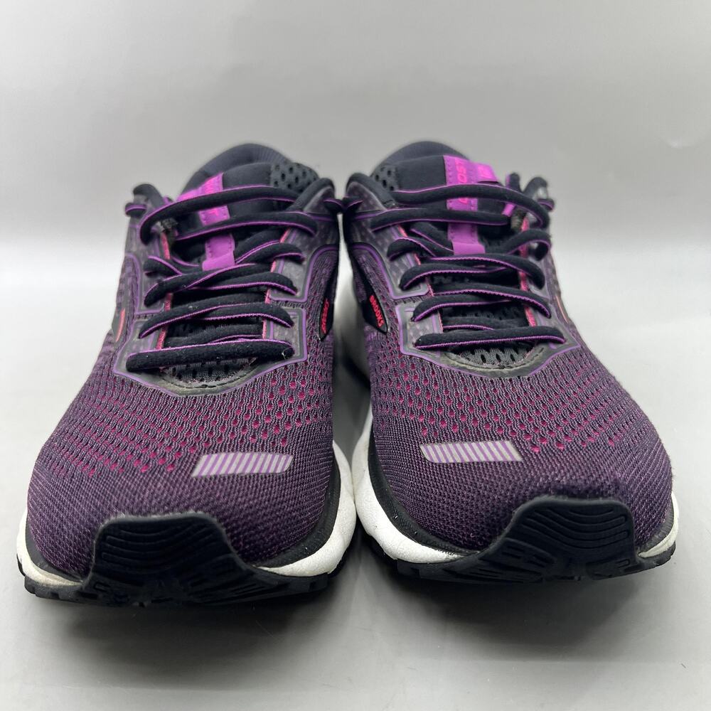 Brooks Ghost 12 Running Shoes Women Size 9 B Purple Mesh Comfort Low Sneakers - Picture 2 of 9